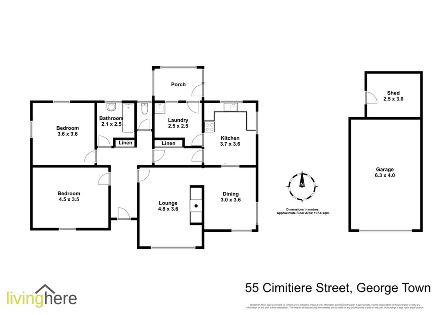 Floorplan of Homely house listing, 55 Cimitiere Street, George Town TAS 7253