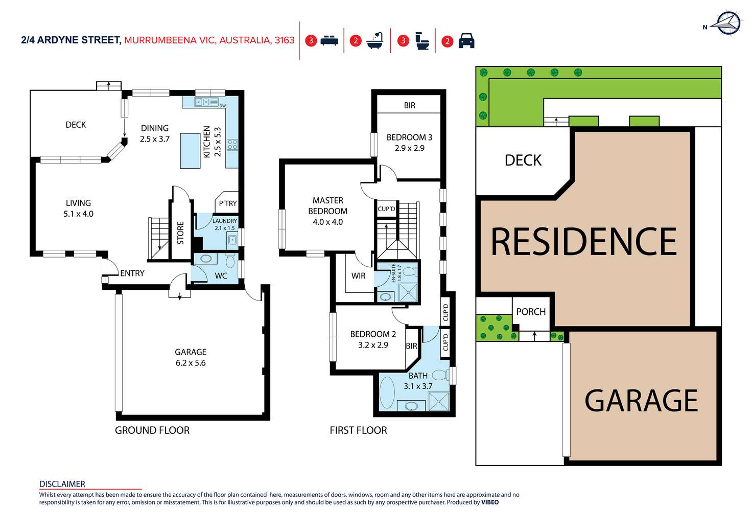 Floorplan of Homely townhouse listing, 2/4 Ardyne Street, Murrumbeena VIC 3163