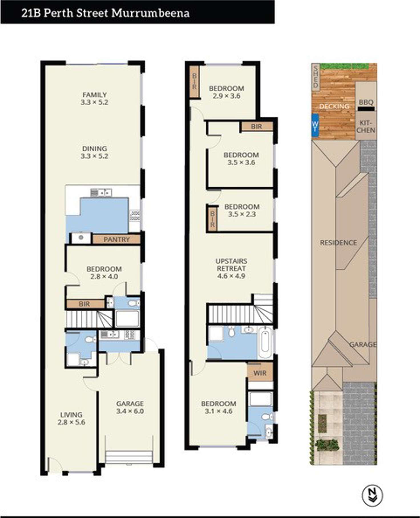Floorplan of Homely townhouse listing, 21B Perth Street, Murrumbeena VIC 3163