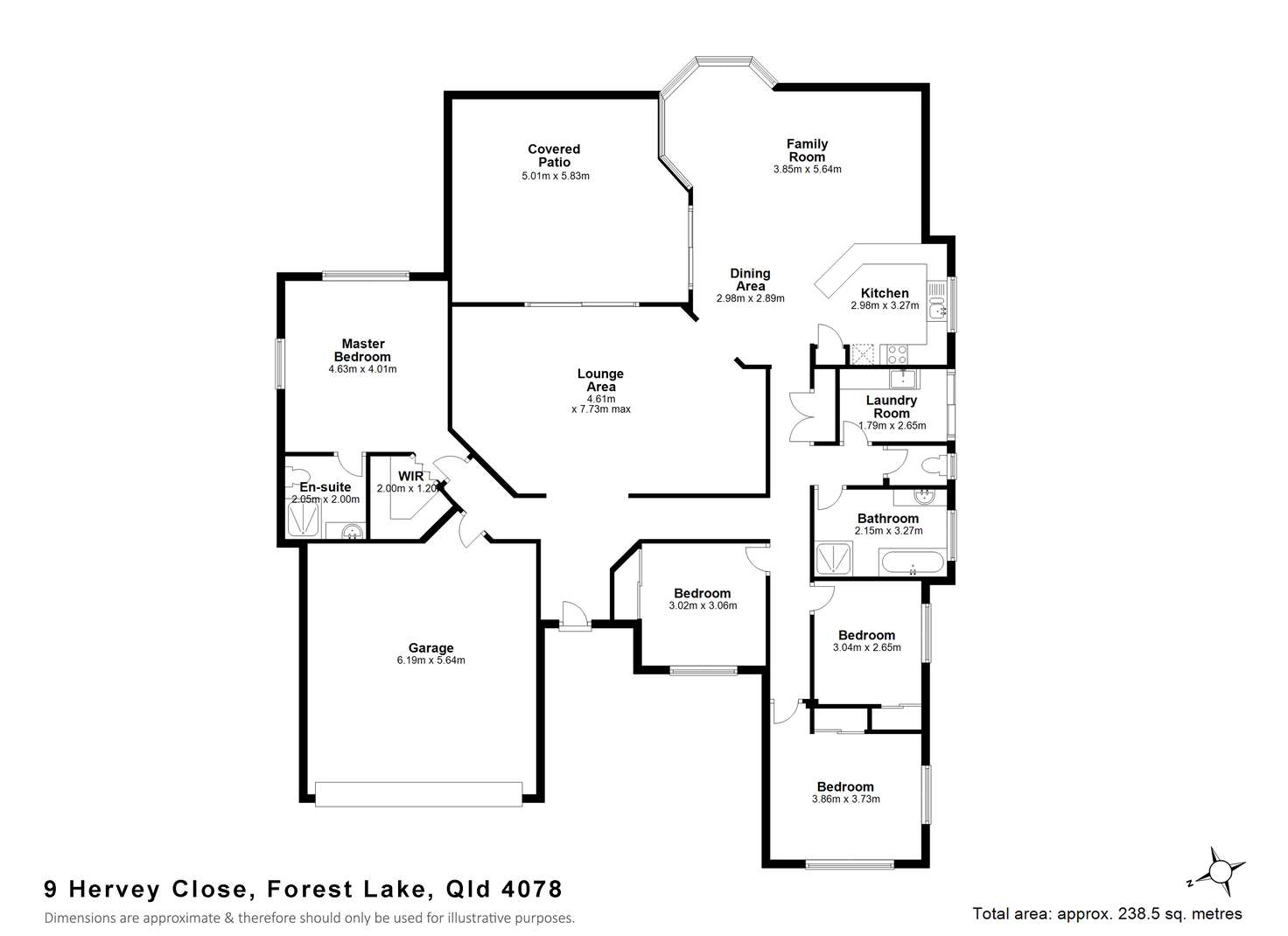 Floorplan of Homely house listing, 9 Hervey Close, Forest Lake QLD 4078