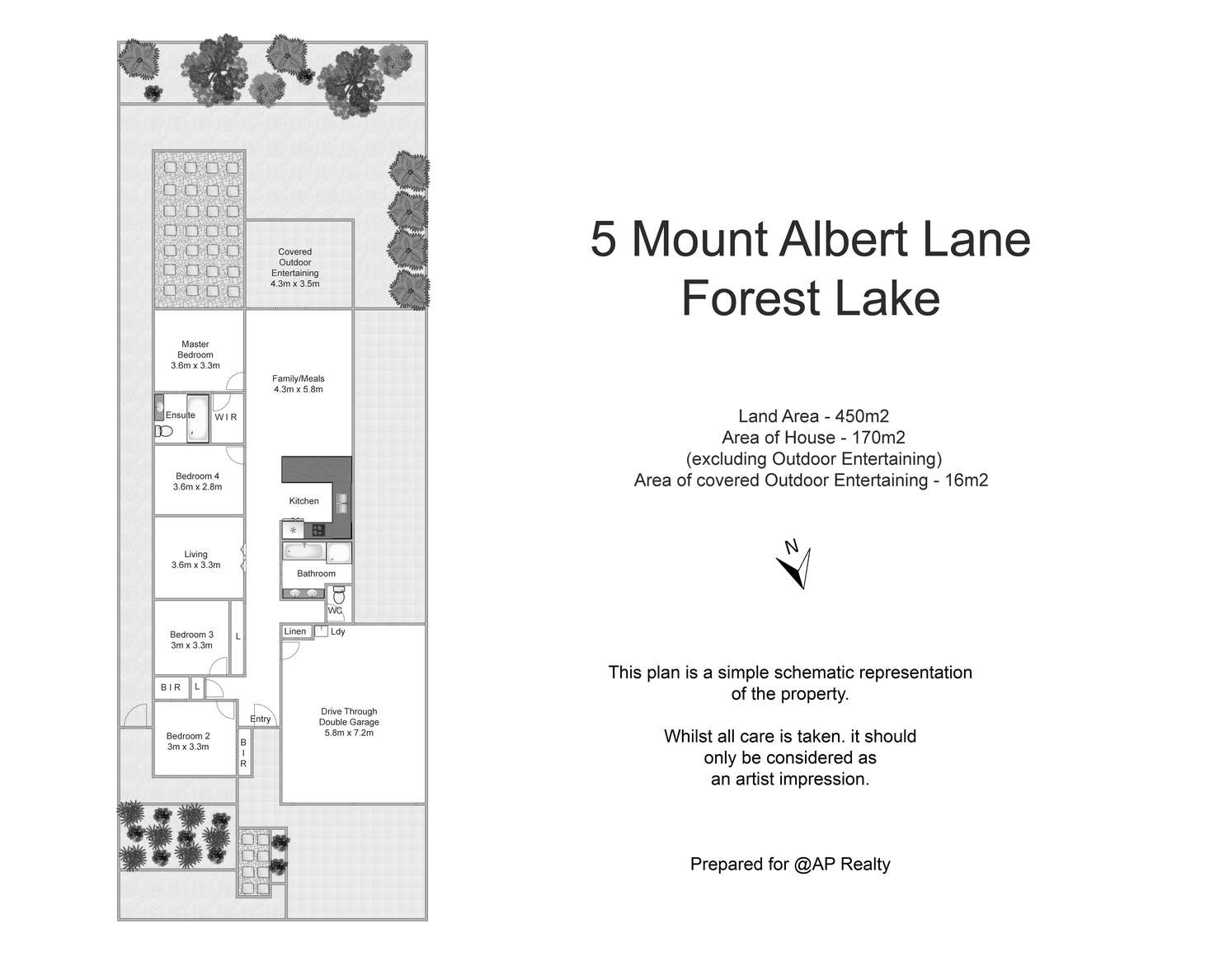 Floorplan of Homely house listing, 5 Mount Albert Lane, Forest Lake QLD 4078