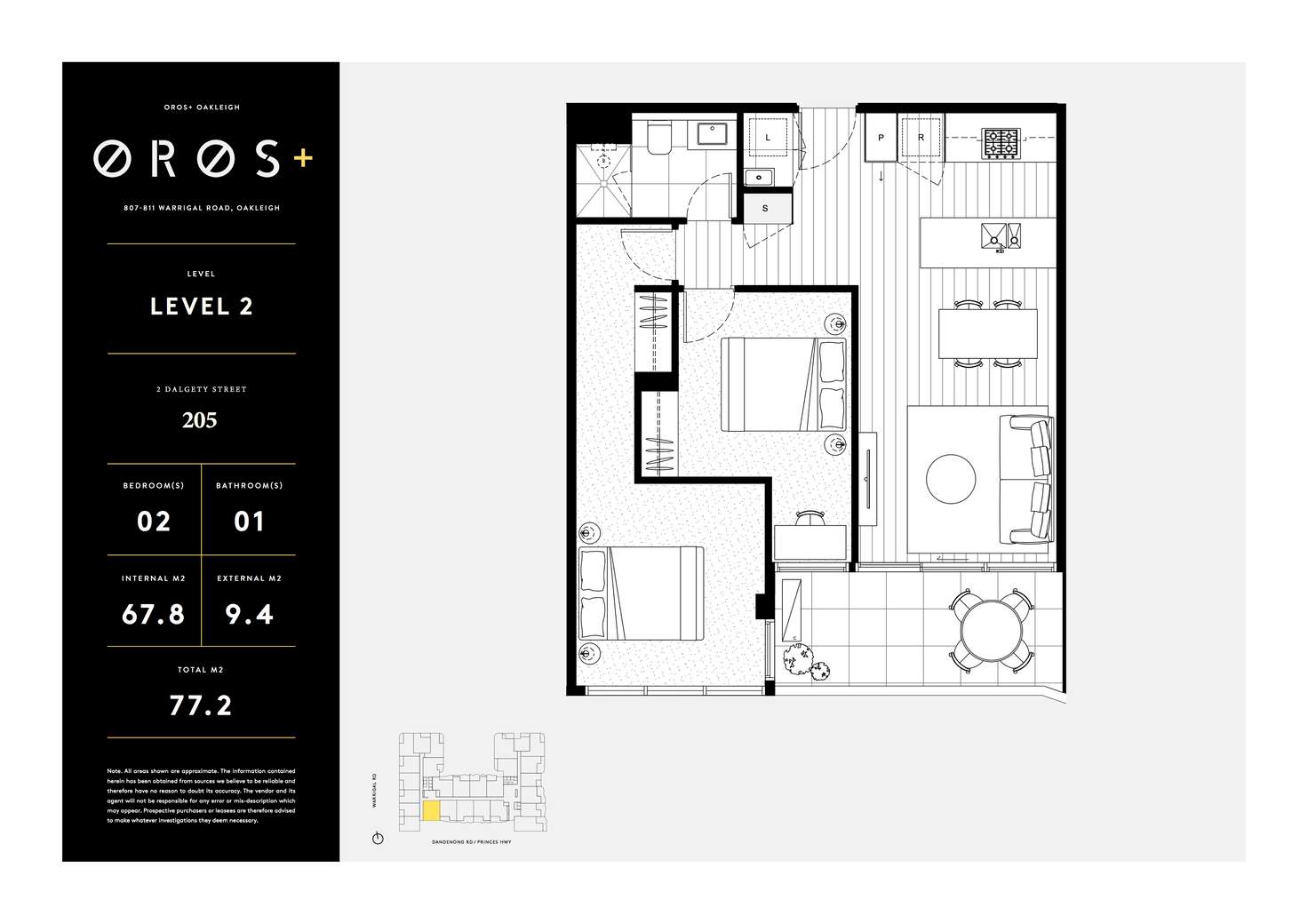 Floorplan of Homely apartment listing, 205/807-811 Warrigal Road, Oakleigh VIC 3166