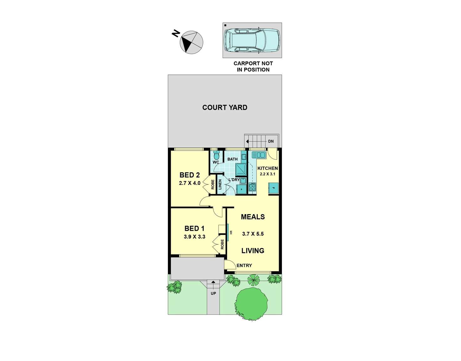 Floorplan of Homely villa listing, 2/7 Tilba Street, Aberfeldie VIC 3040