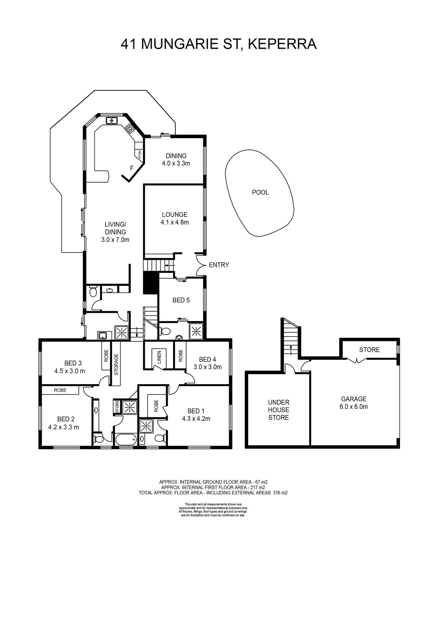 Floorplan of Homely house listing, 41 Mungarie Street, Keperra QLD 4054