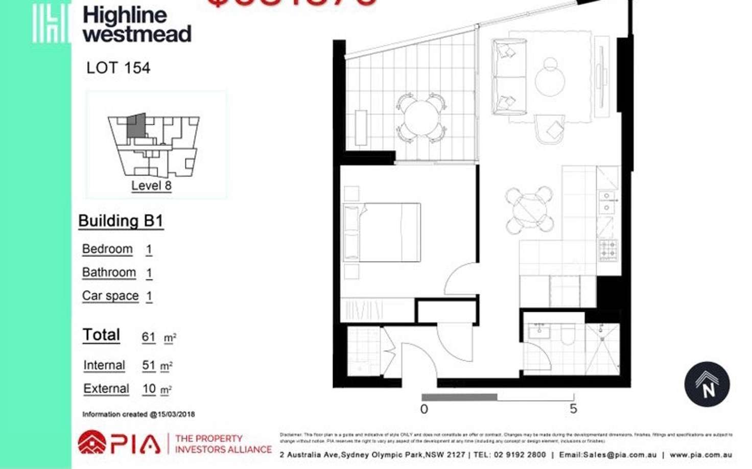 Floorplan of Homely apartment listing, 822/1 MAPLE TREE ROAD, Westmead NSW 2145