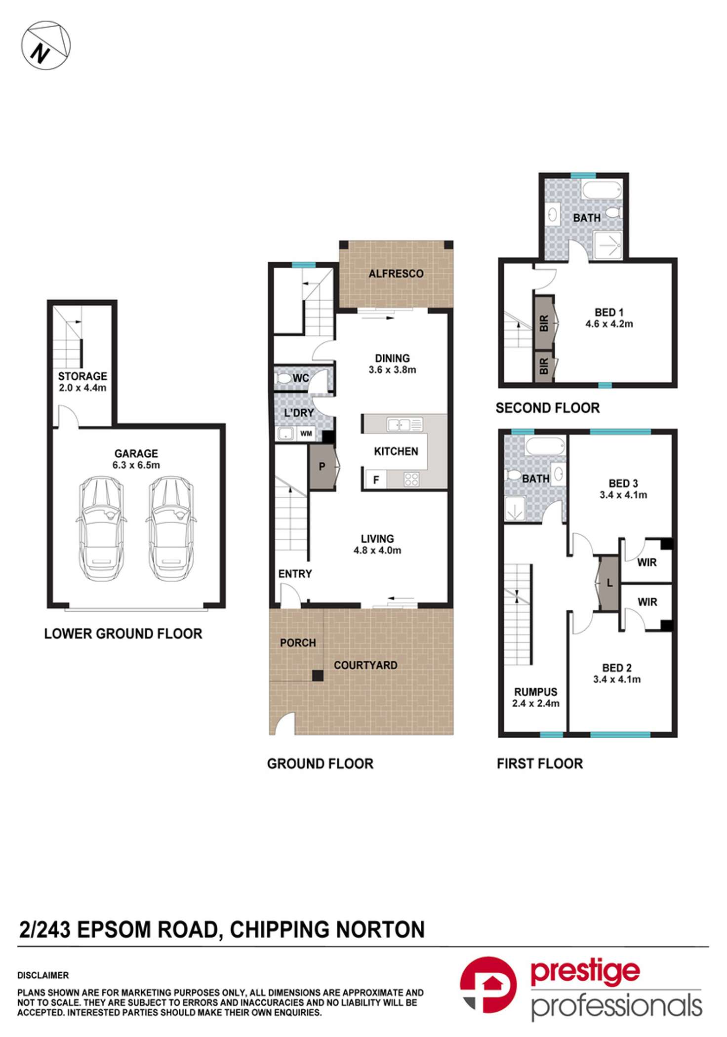 Floorplan of Homely townhouse listing, 2/241-243 Epsom Road, Chipping Norton NSW 2170
