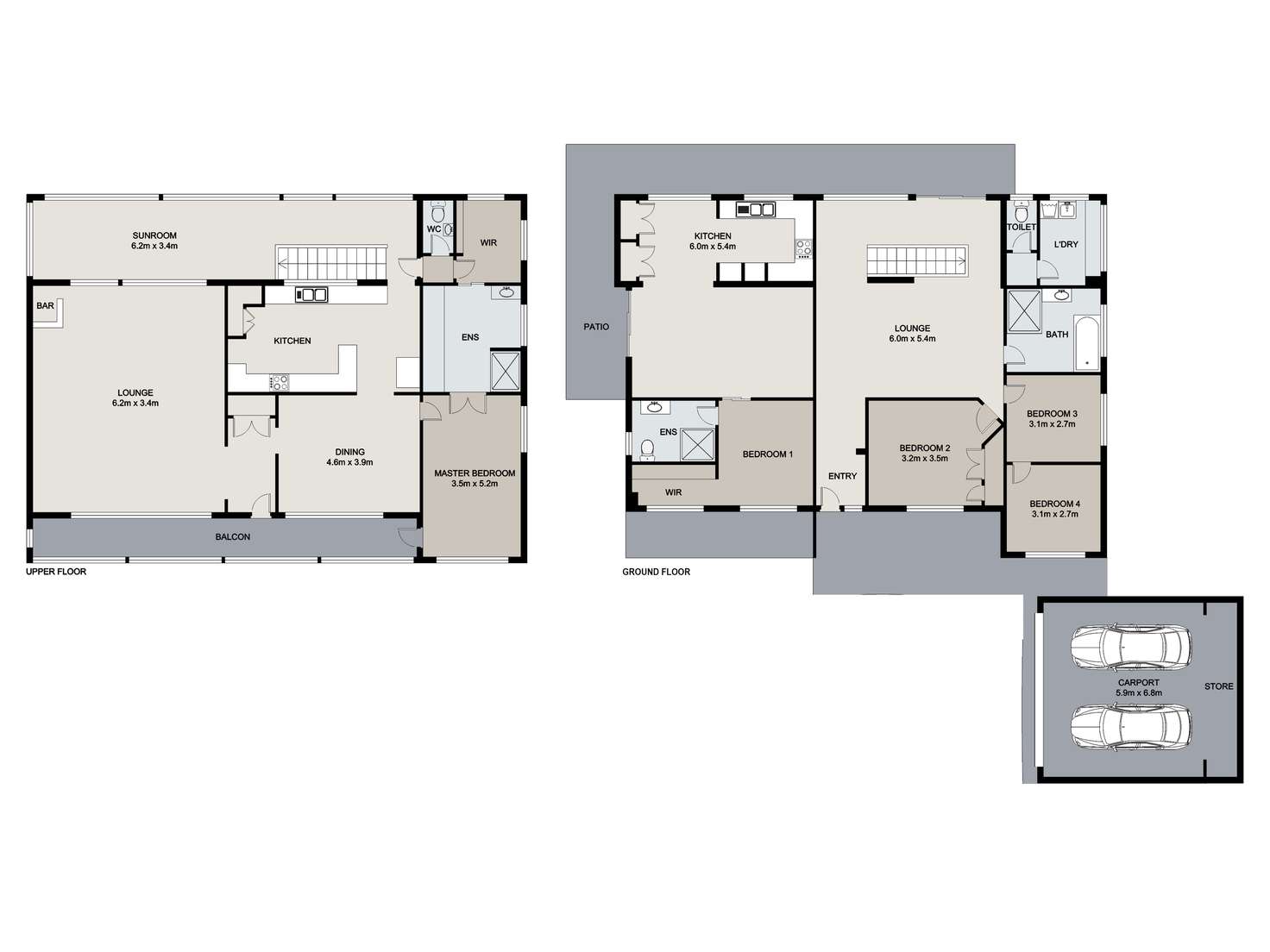 Floorplan of Homely house listing, 54A Valantine Road, Birkdale QLD 4159