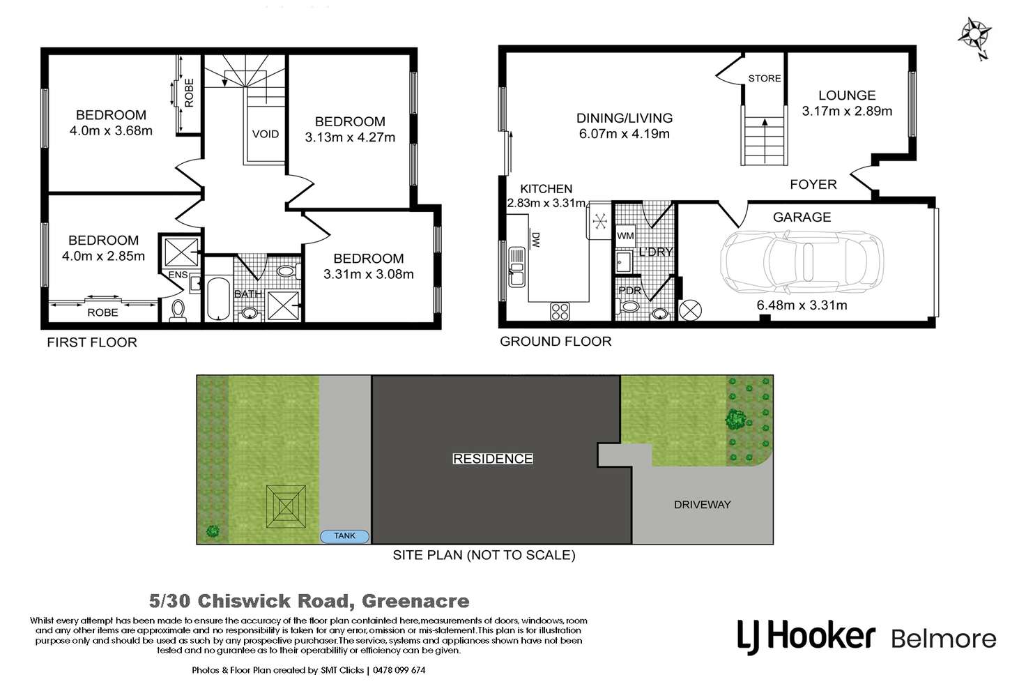 Floorplan of Homely townhouse listing, 5/30 Chiswick Road, Greenacre NSW 2190