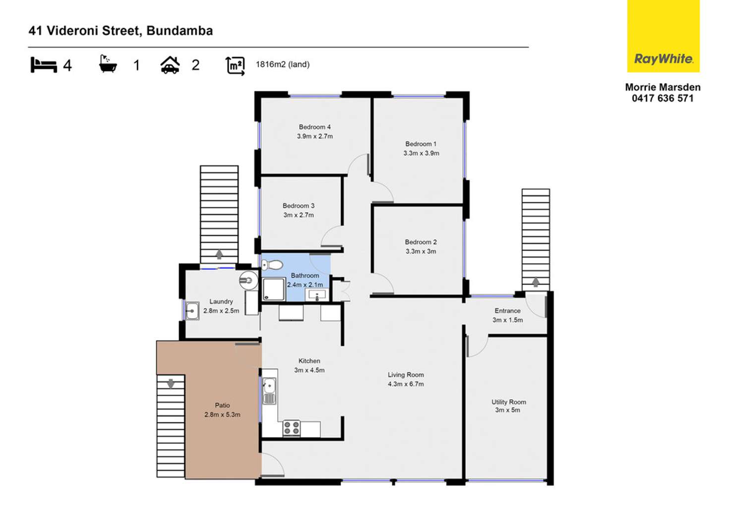 Floorplan of Homely house listing, 41 Videroni Street, Bundamba QLD 4304