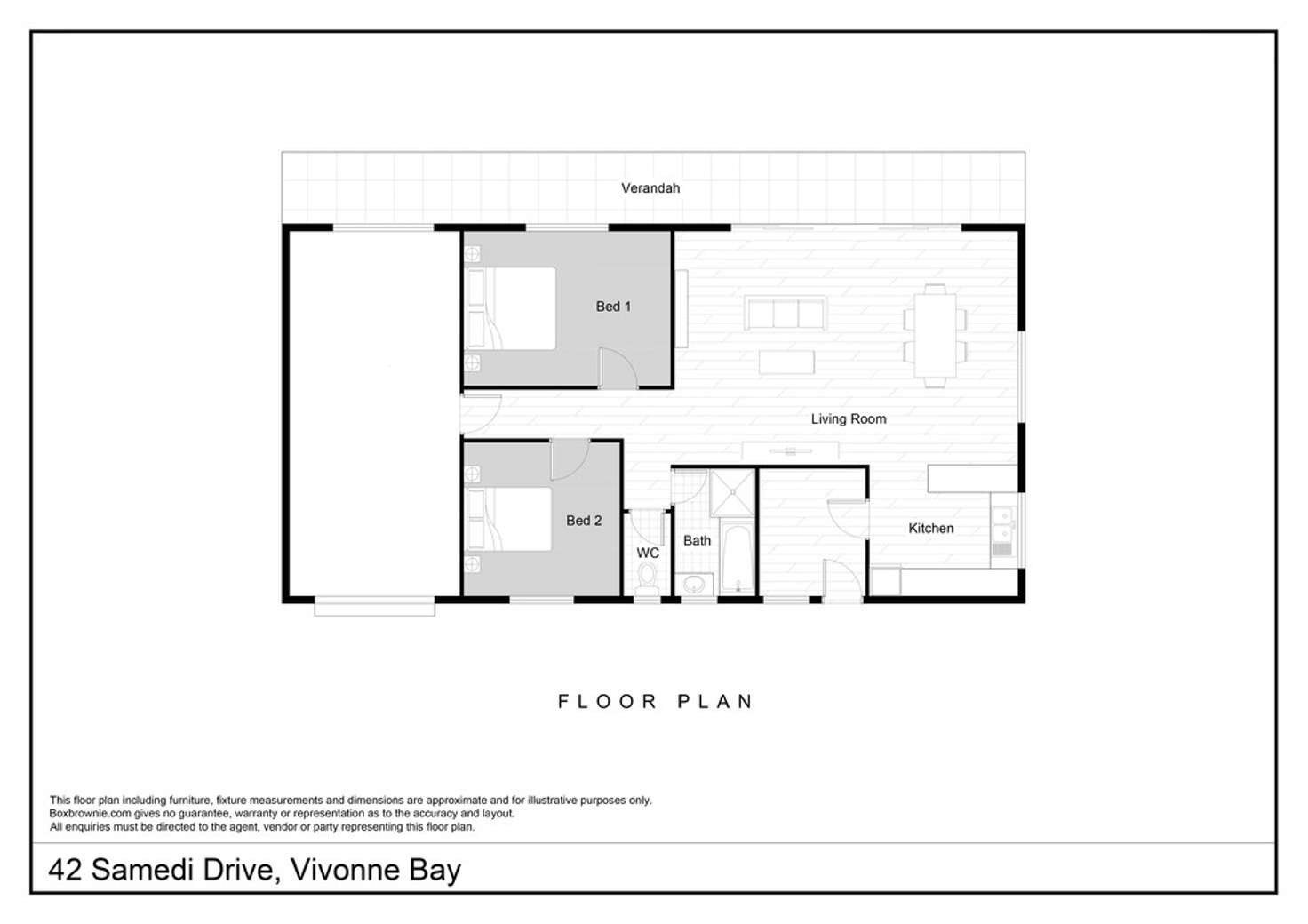 Floorplan of Homely house listing, 42 SAMEDI DRIVE, Vivonne Bay SA 5223