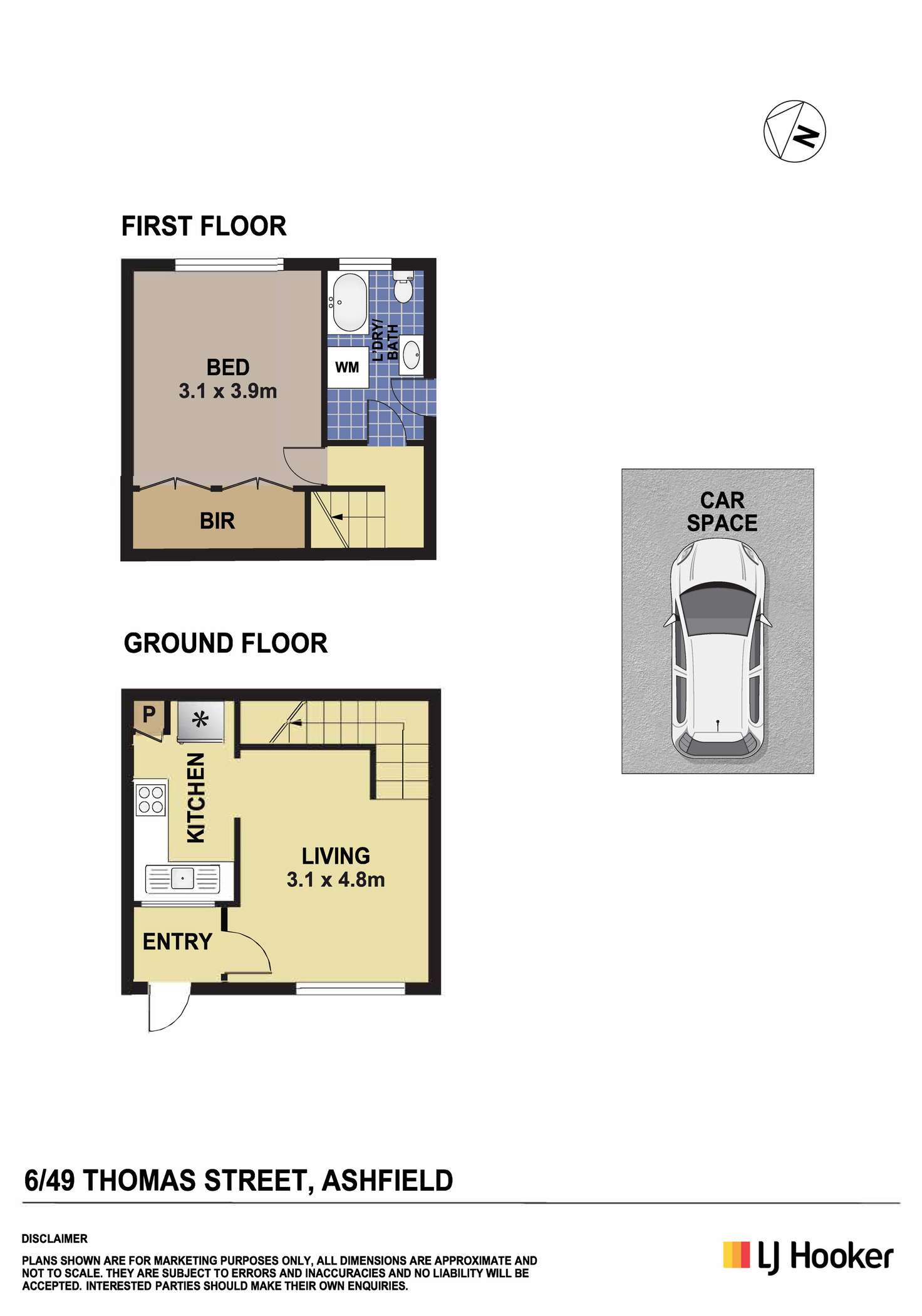 Floorplan of Homely apartment listing, 6/49 Thomas Street, Ashfield NSW 2131
