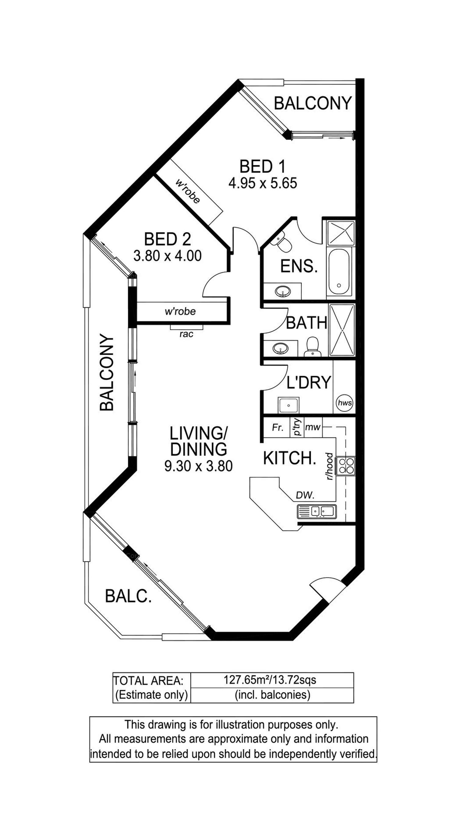 Floorplan of Homely apartment listing, 10/18 South Esplanade, Glenelg SA 5045