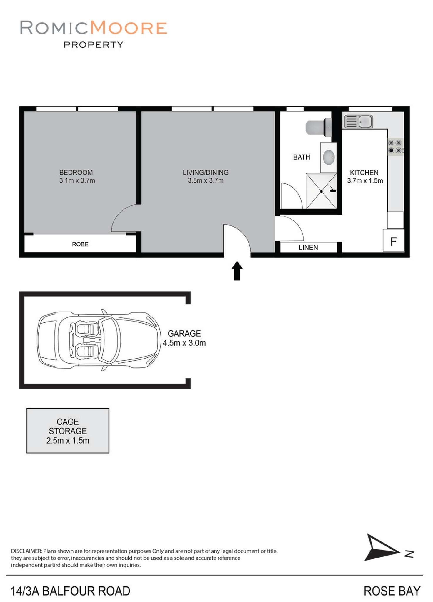 Floorplan of Homely apartment listing, 14/3A Balfour Road, Rose Bay NSW 2029
