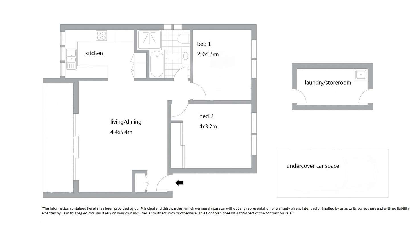 Floorplan of Homely unit listing, 50/22 Tunbridge, Mascot NSW 2020