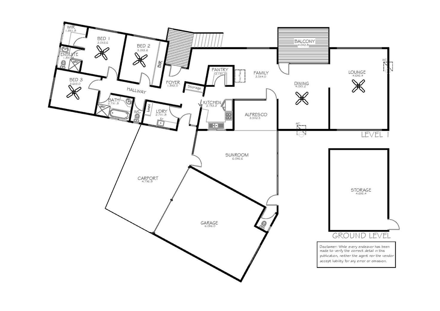 Floorplan of Homely house listing, 3 Roslyn Street, Port Lincoln SA 5606