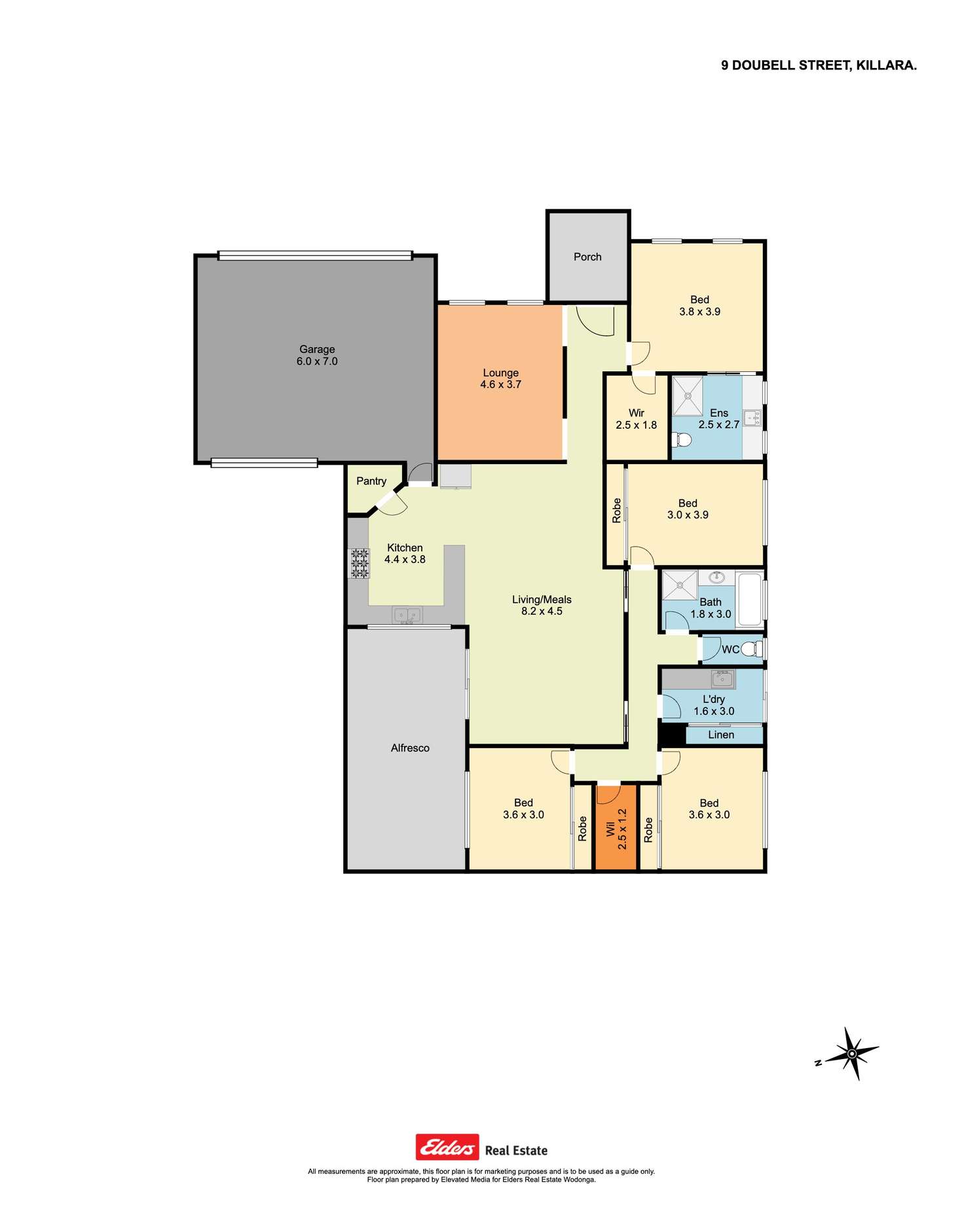 Floorplan of Homely house listing, 9 Doubell Street, Killara VIC 3691