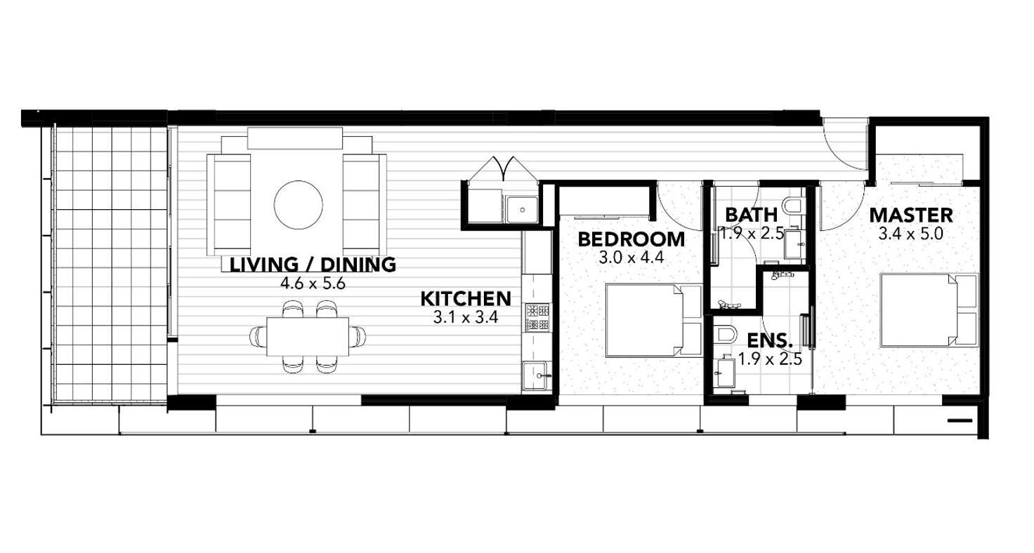 Floorplan of Homely apartment listing, 1202/159 Mann Street, Gosford NSW 2250