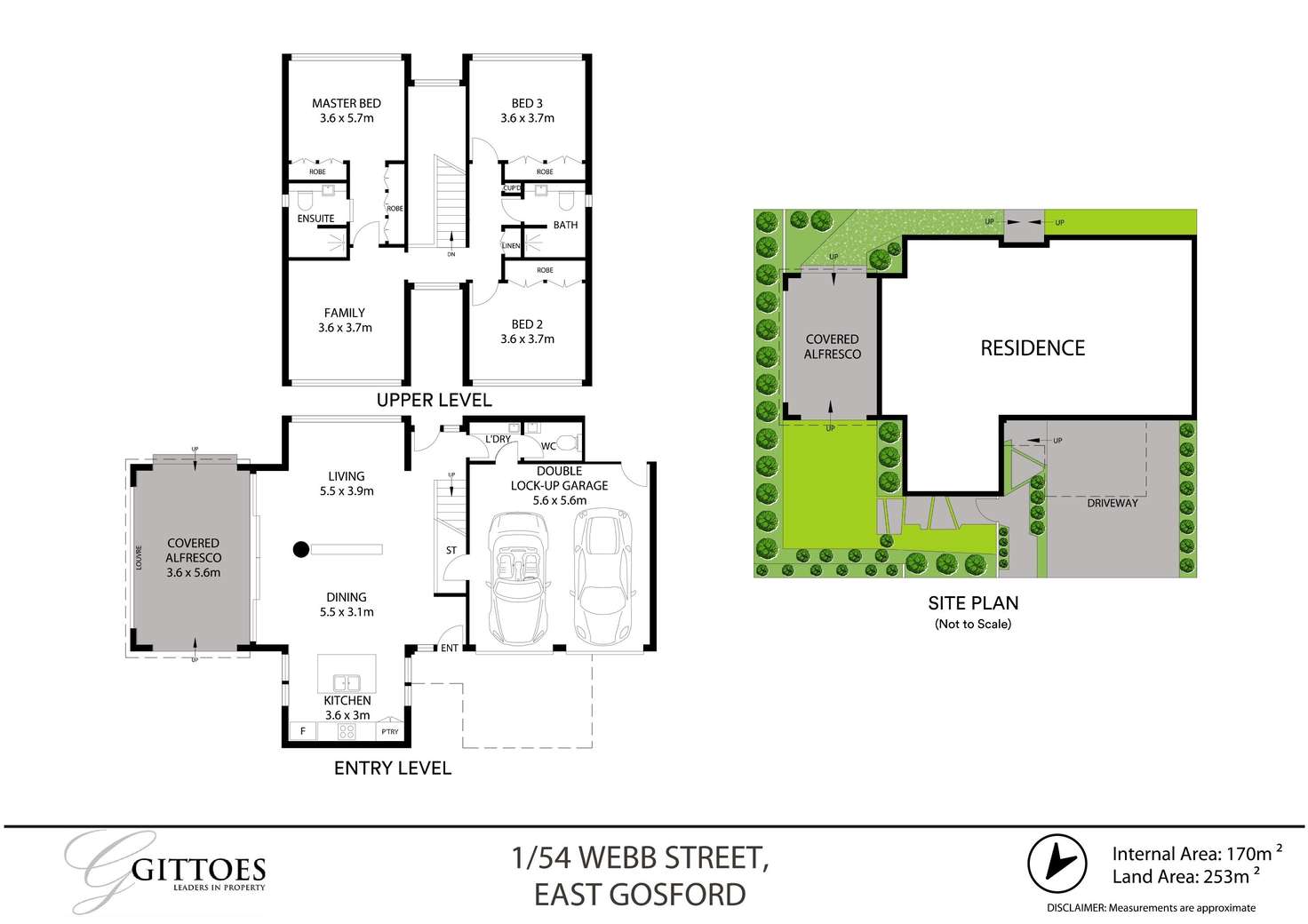 Floorplan of Homely townhouse listing, 1/54 Webb Street, East Gosford NSW 2250