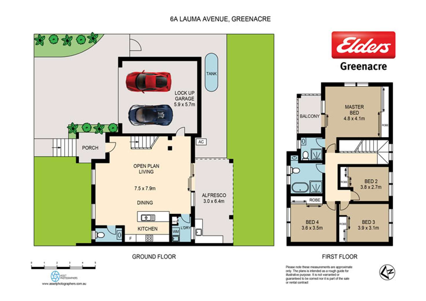 Floorplan of Homely semiDetached listing, 6a Lauma Avenue, Greenacre NSW 2190
