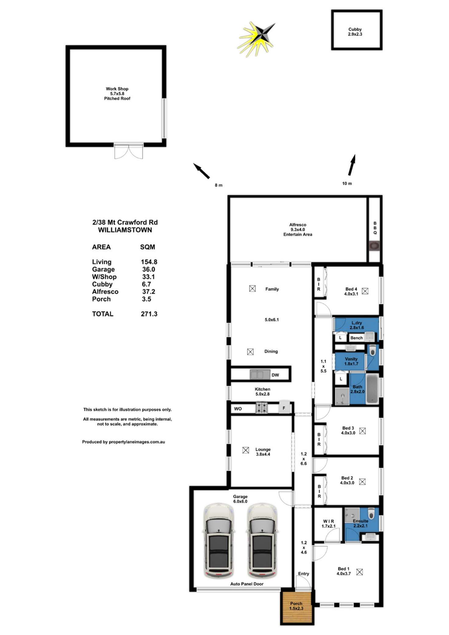 Floorplan of Homely house listing, 2/38 Mount Crawford Road, Williamstown SA 5351
