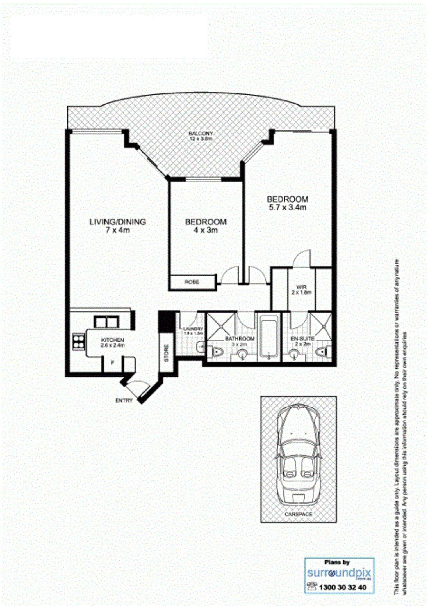 Floorplan of Homely apartment listing, 704/6 Wentworth Drive, Liberty Grove NSW 2138