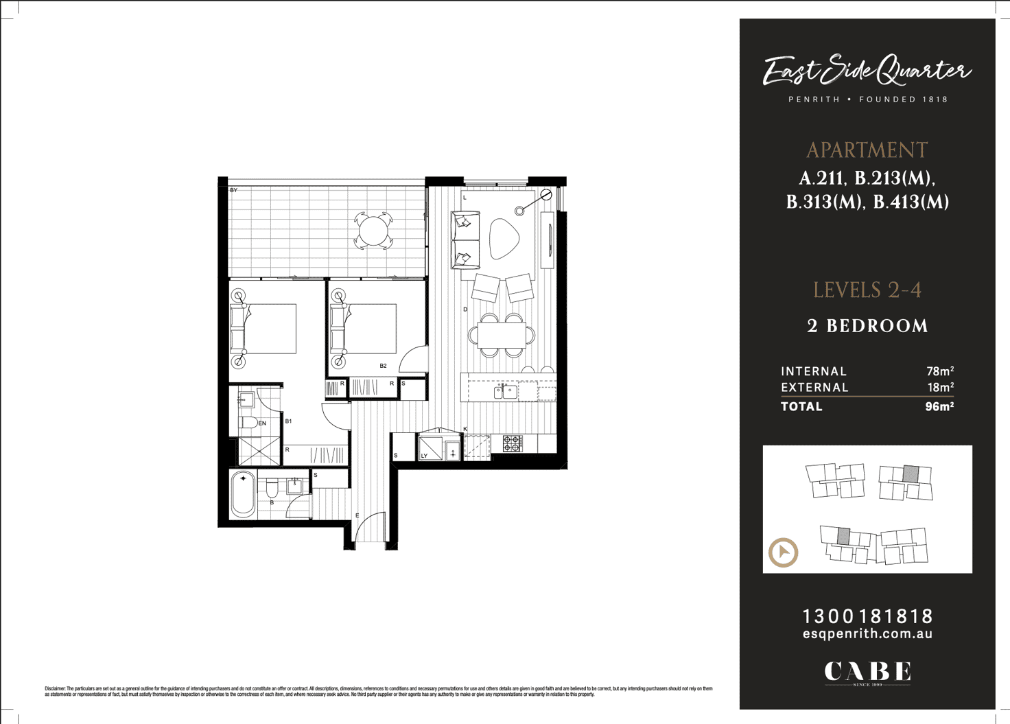 Floorplan of Homely apartment listing, B111/10 Ransley Street, Penrith NSW 2750