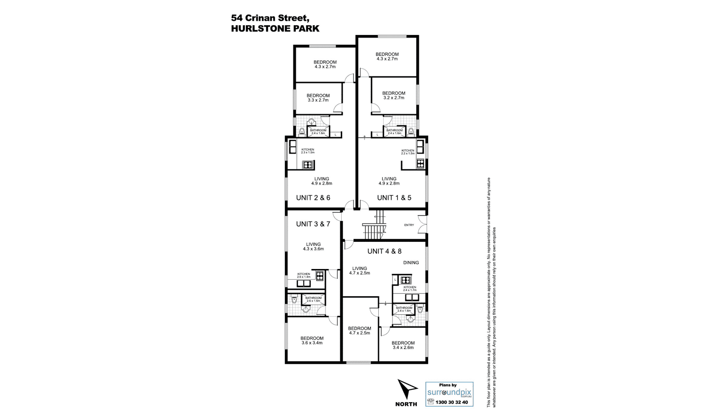 Floorplan of Homely apartment listing, 3/54 Crinan Street, Hurlstone Park NSW 2193