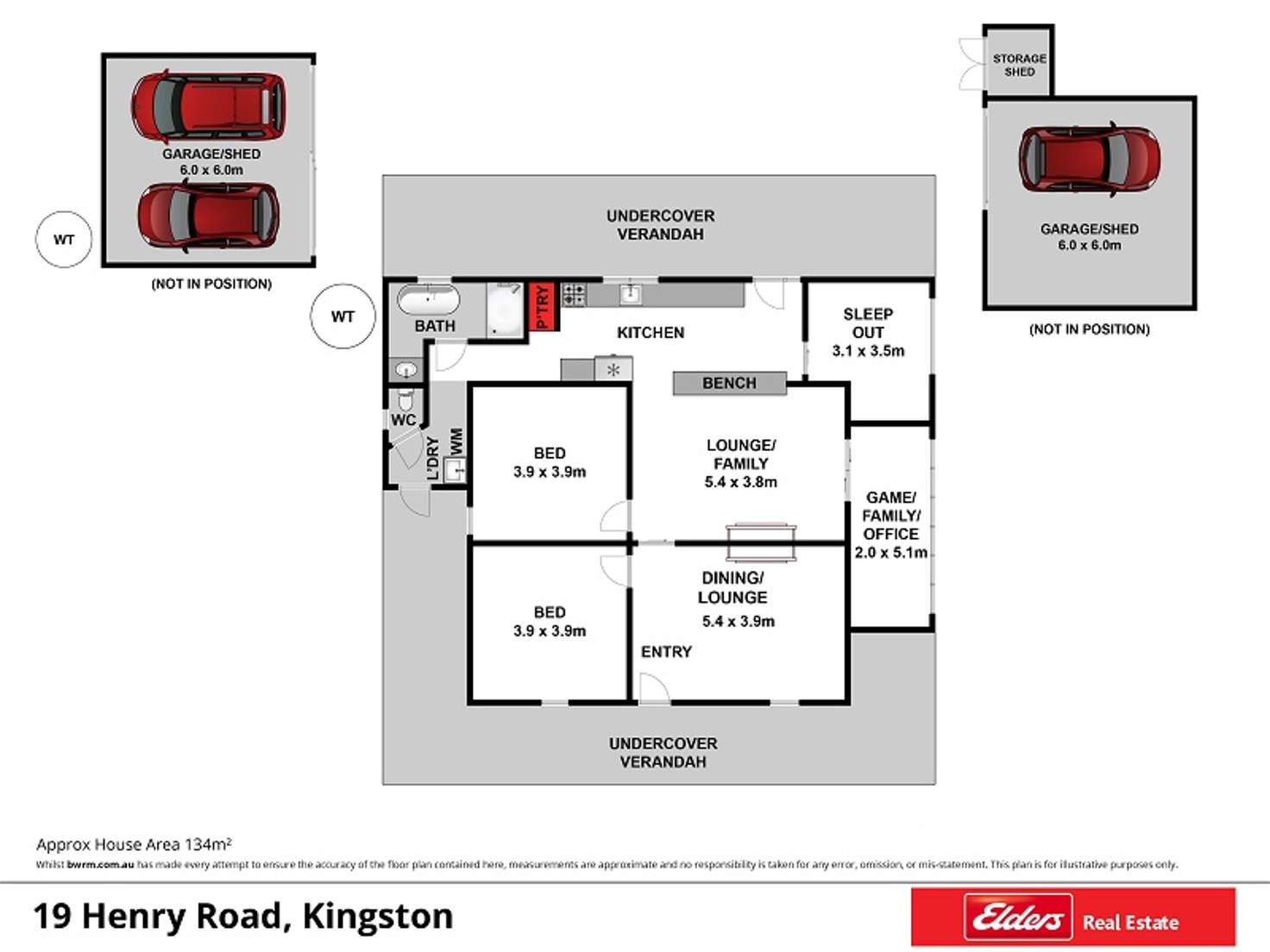 Floorplan of Homely house listing, 19 Henry Road, Kingston On Murray SA 5331