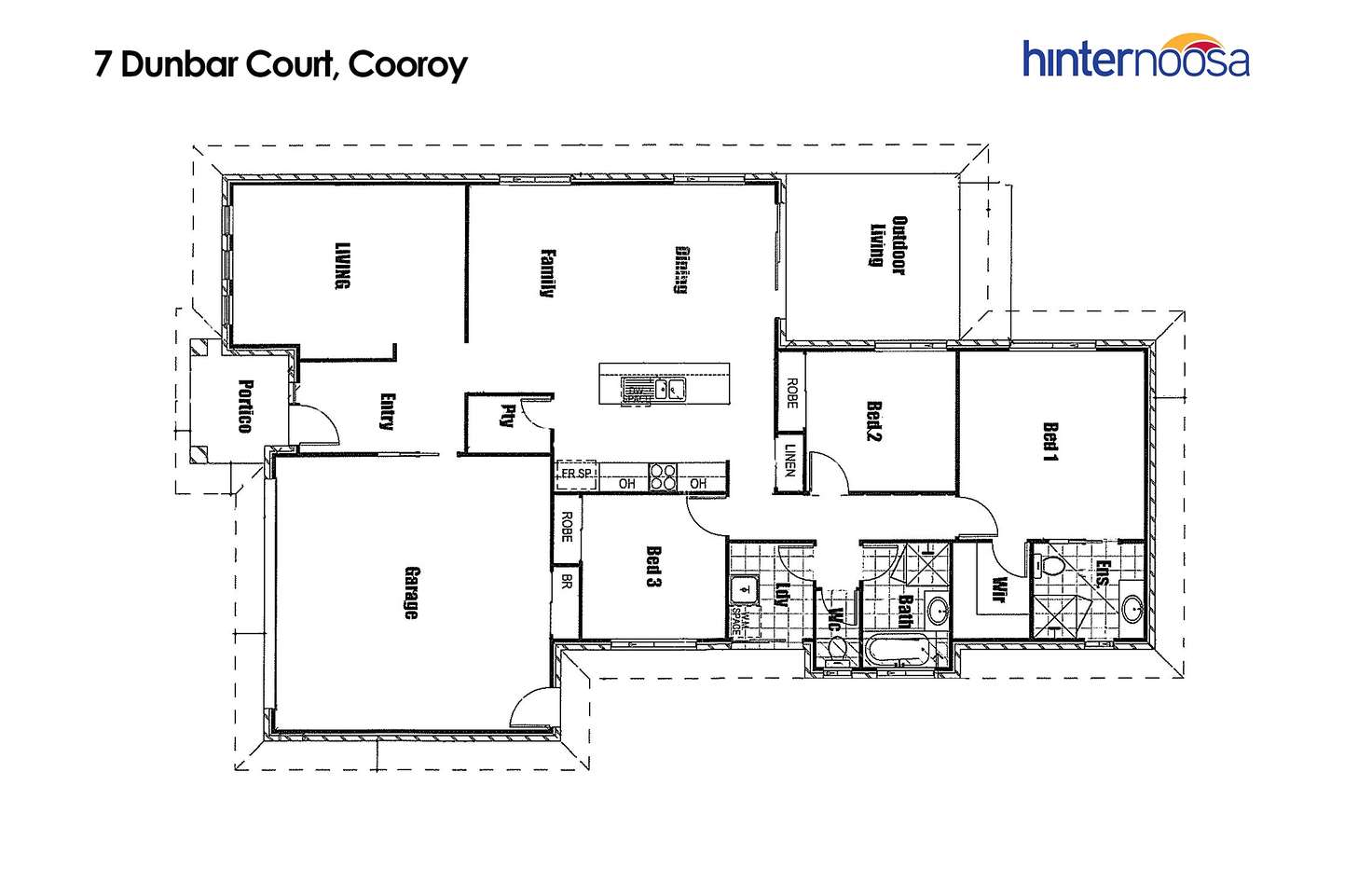 Floorplan of Homely house listing, 7 Dunbar Court, Cooroy QLD 4563