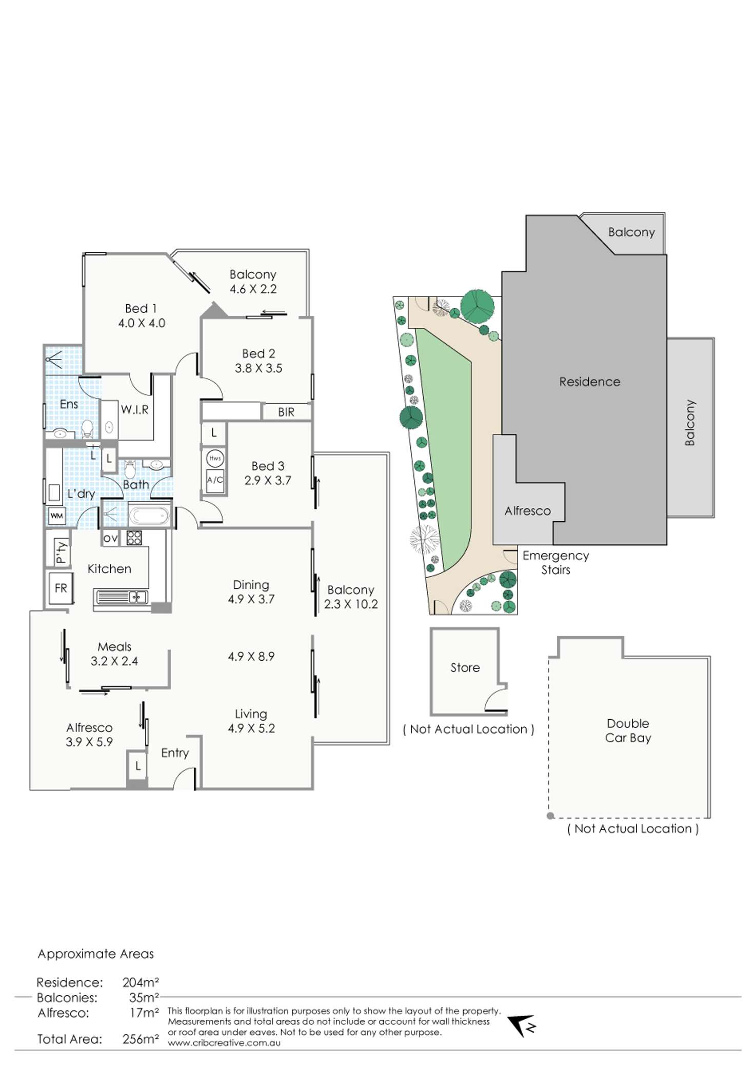 Floorplan of Homely apartment listing, 1/3 Wingfield Avenue, Crawley WA 6009