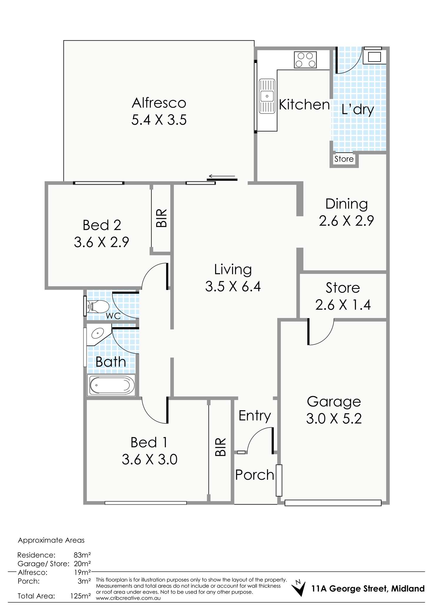 Floorplan of Homely house listing, 11a George Street, Midland WA 6056