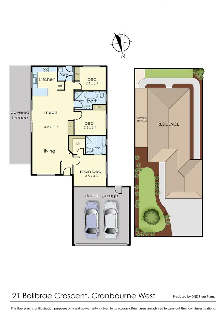 Floorplan of Homely house listing, 21 Bellbrae Crescent, Cranbourne West VIC 3977