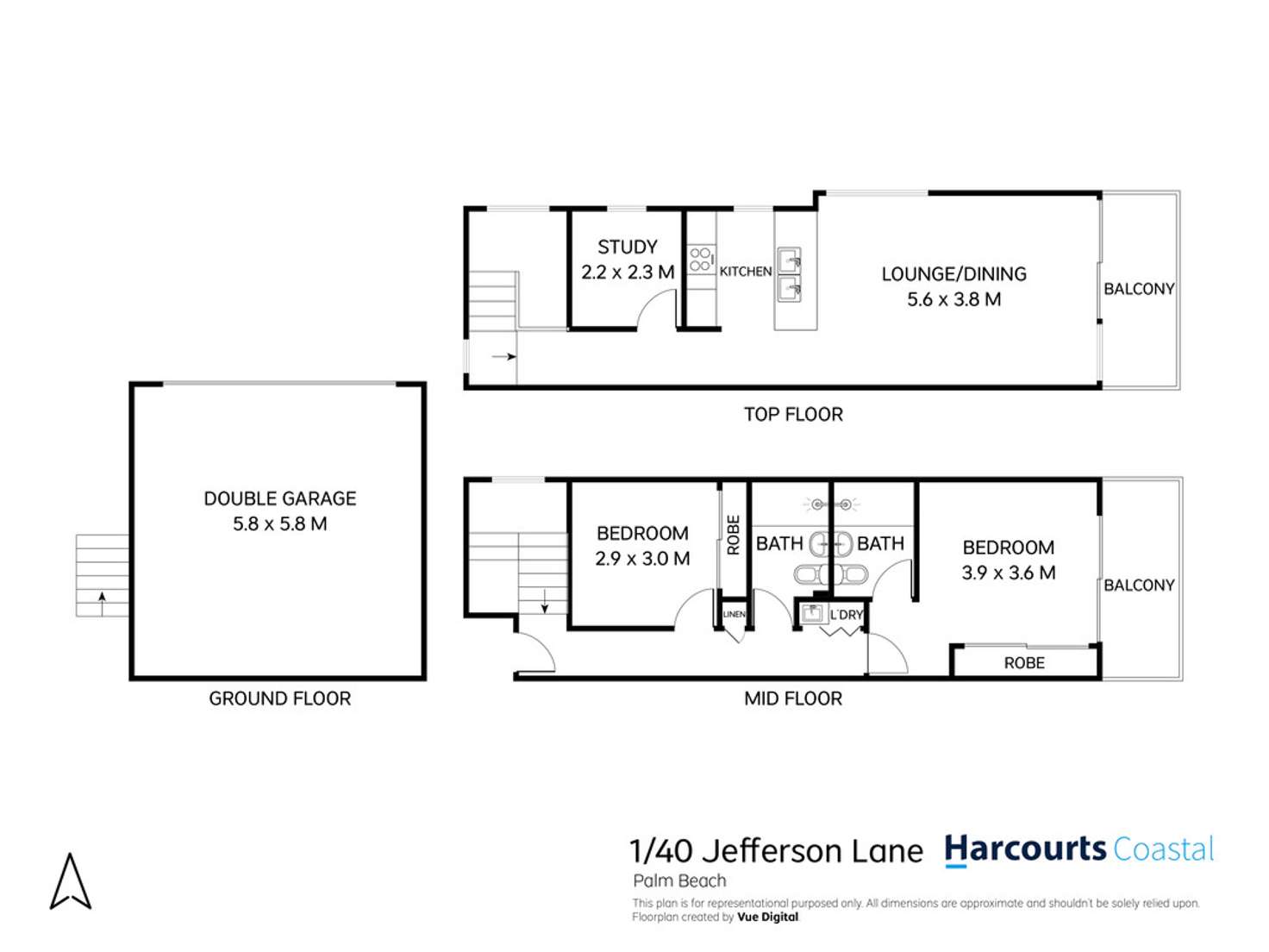 Floorplan of Homely house listing, 1/40 Jefferson Lane, Palm Beach QLD 4221