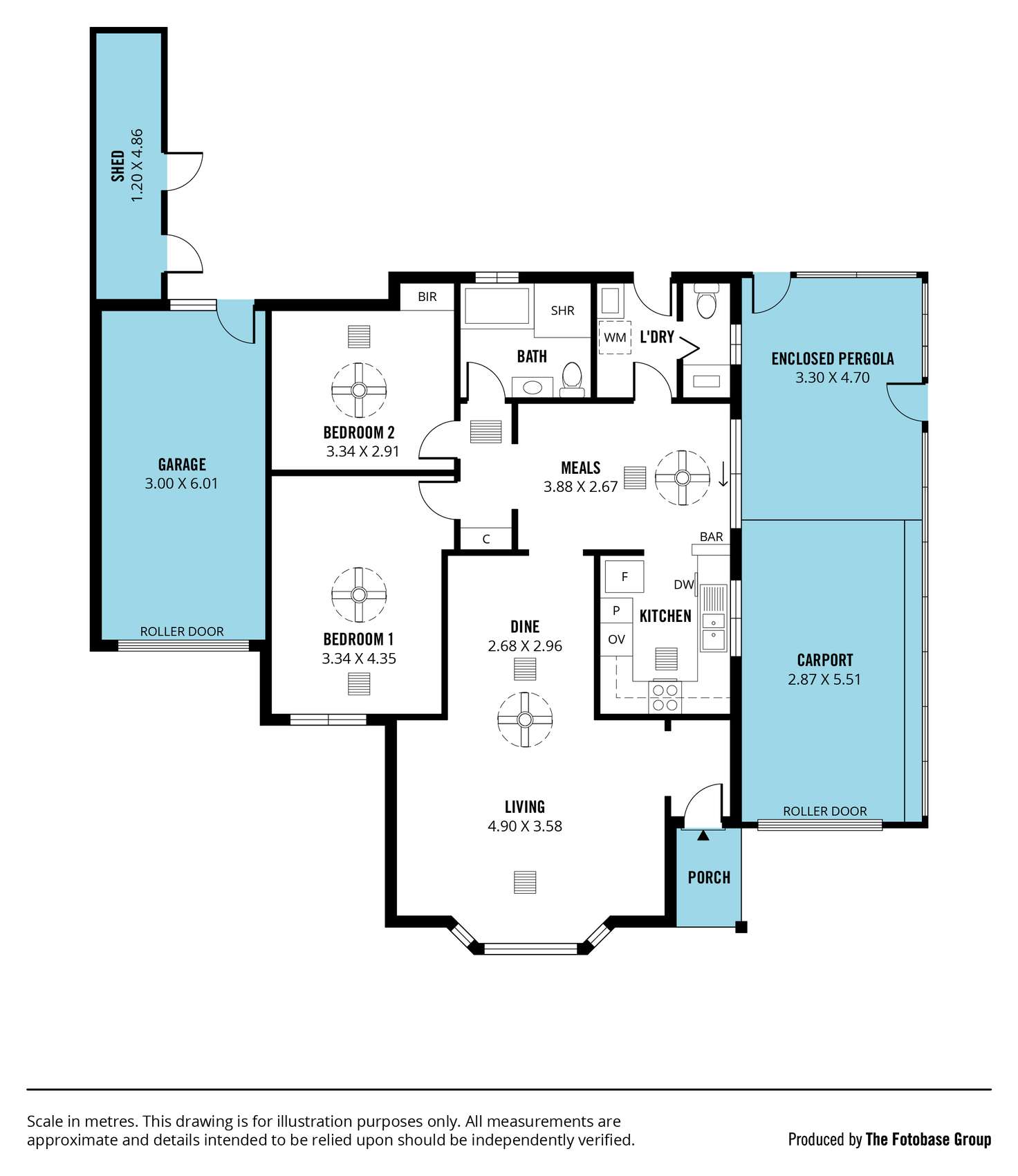 Floorplan of Homely unit listing, 4/492 Grange Road, Fulham Gardens SA 5024