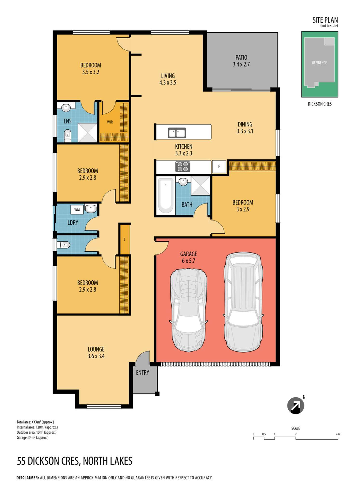 Floorplan of Homely house listing, 55 Dickson Crescent, North Lakes QLD 4509