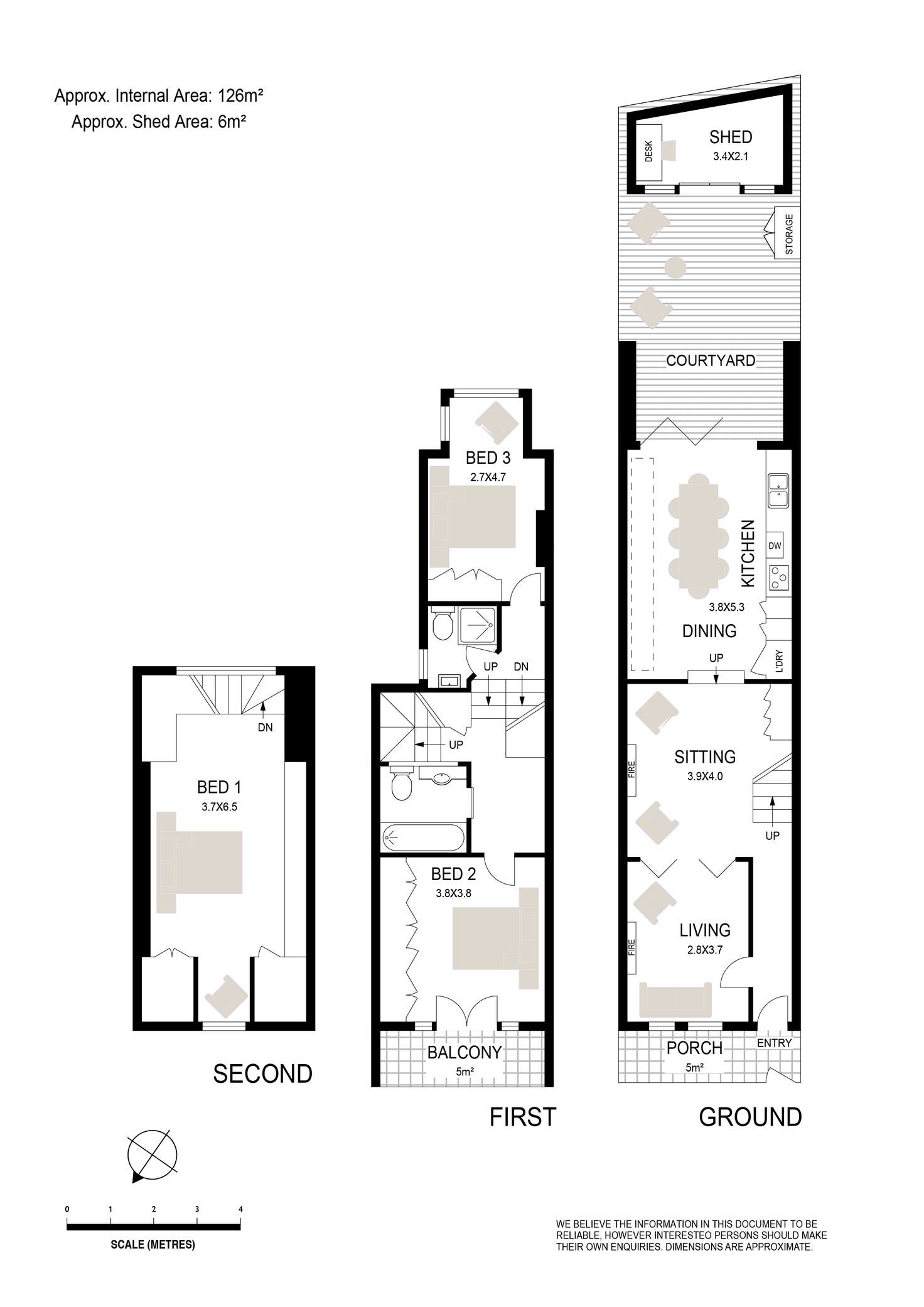 Floorplan of Homely terrace listing, 34A Surrey Street, Darlinghurst NSW 2010