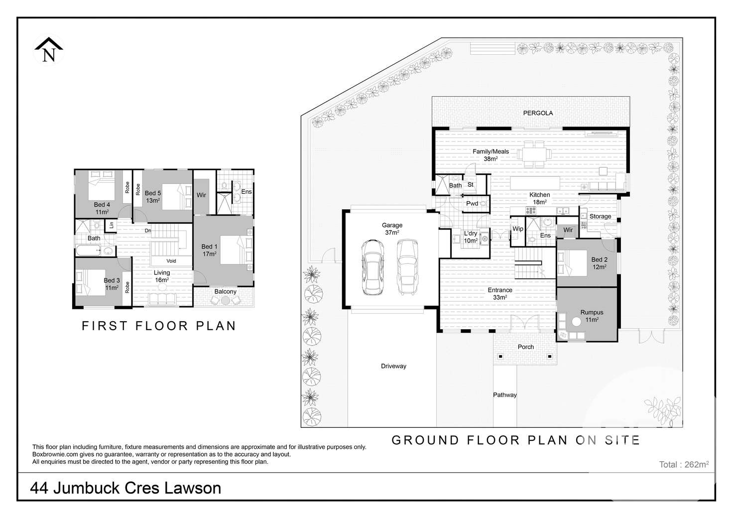 Floorplan of Homely house listing, 44 Jumbuck Crescent, Lawson ACT 2617