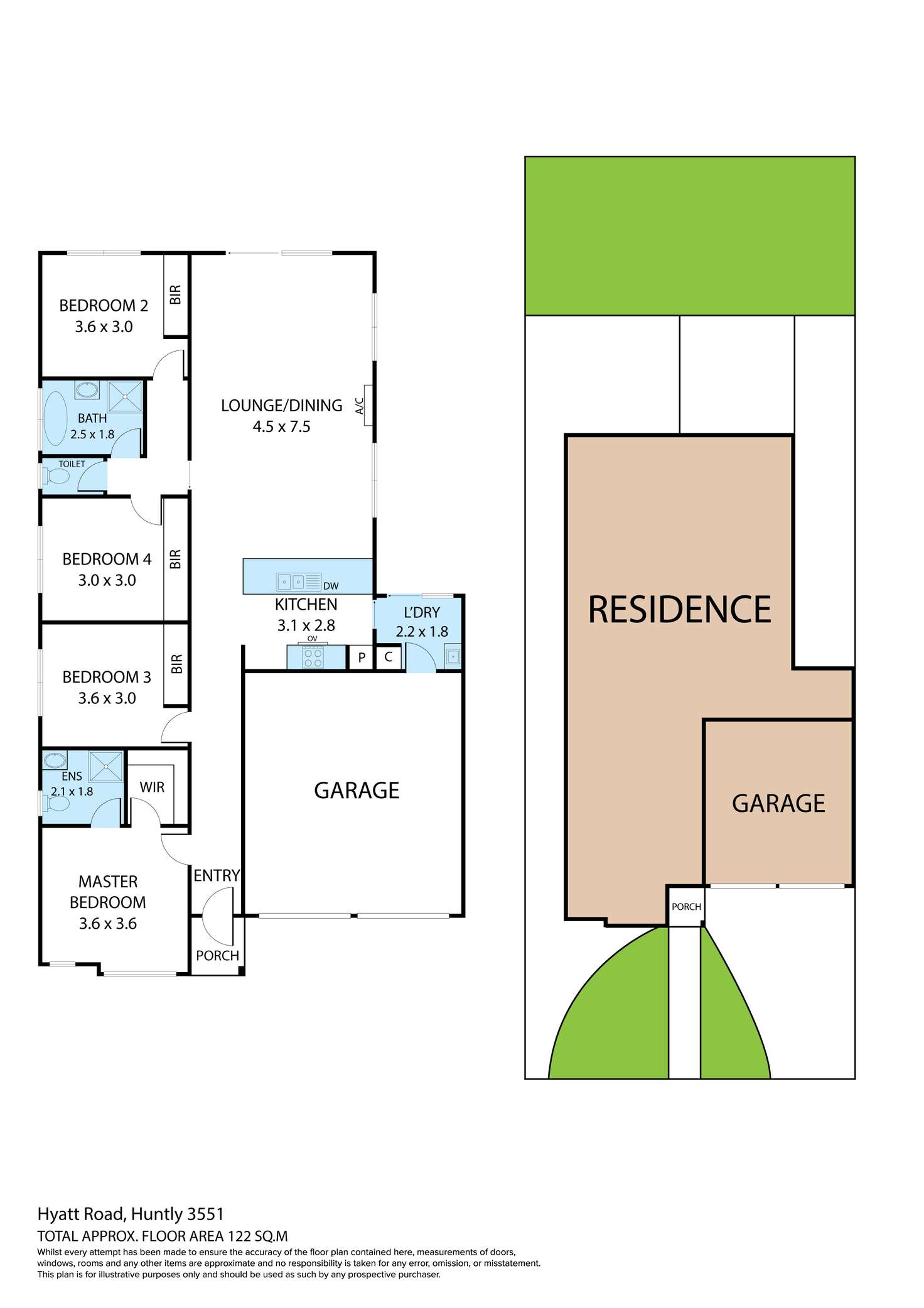 Floorplan of Homely house listing, 26 Hyatt Road, Huntly VIC 3551