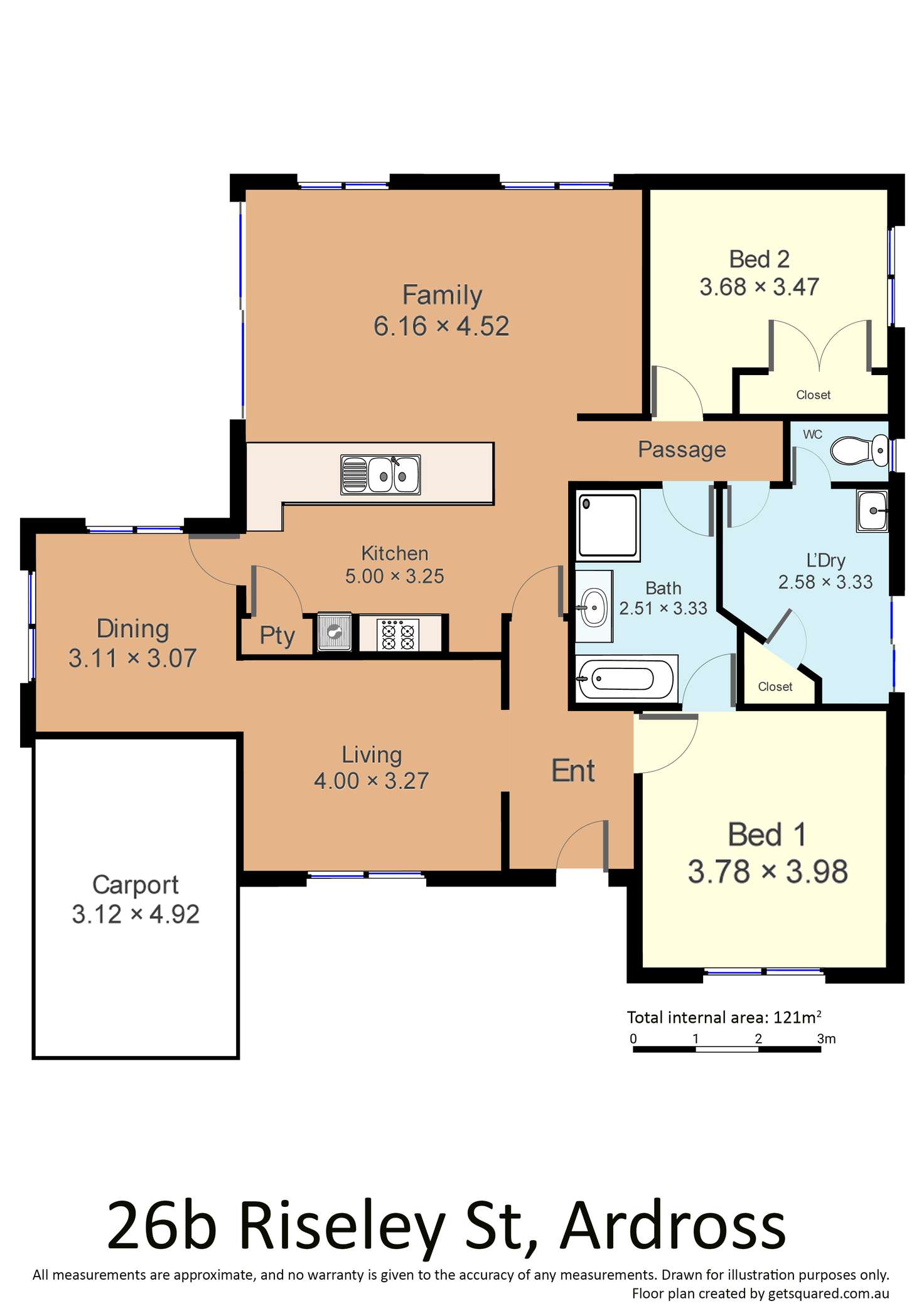 Floorplan of Homely house listing, 26B Riseley Street, Ardross WA 6153