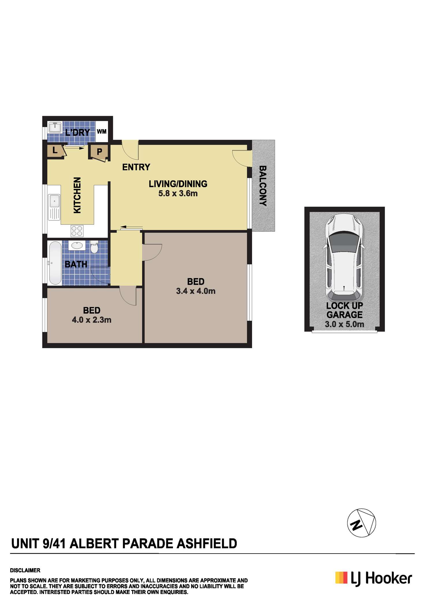 Floorplan of Homely apartment listing, 9/41 Albert Parade, Ashfield NSW 2131
