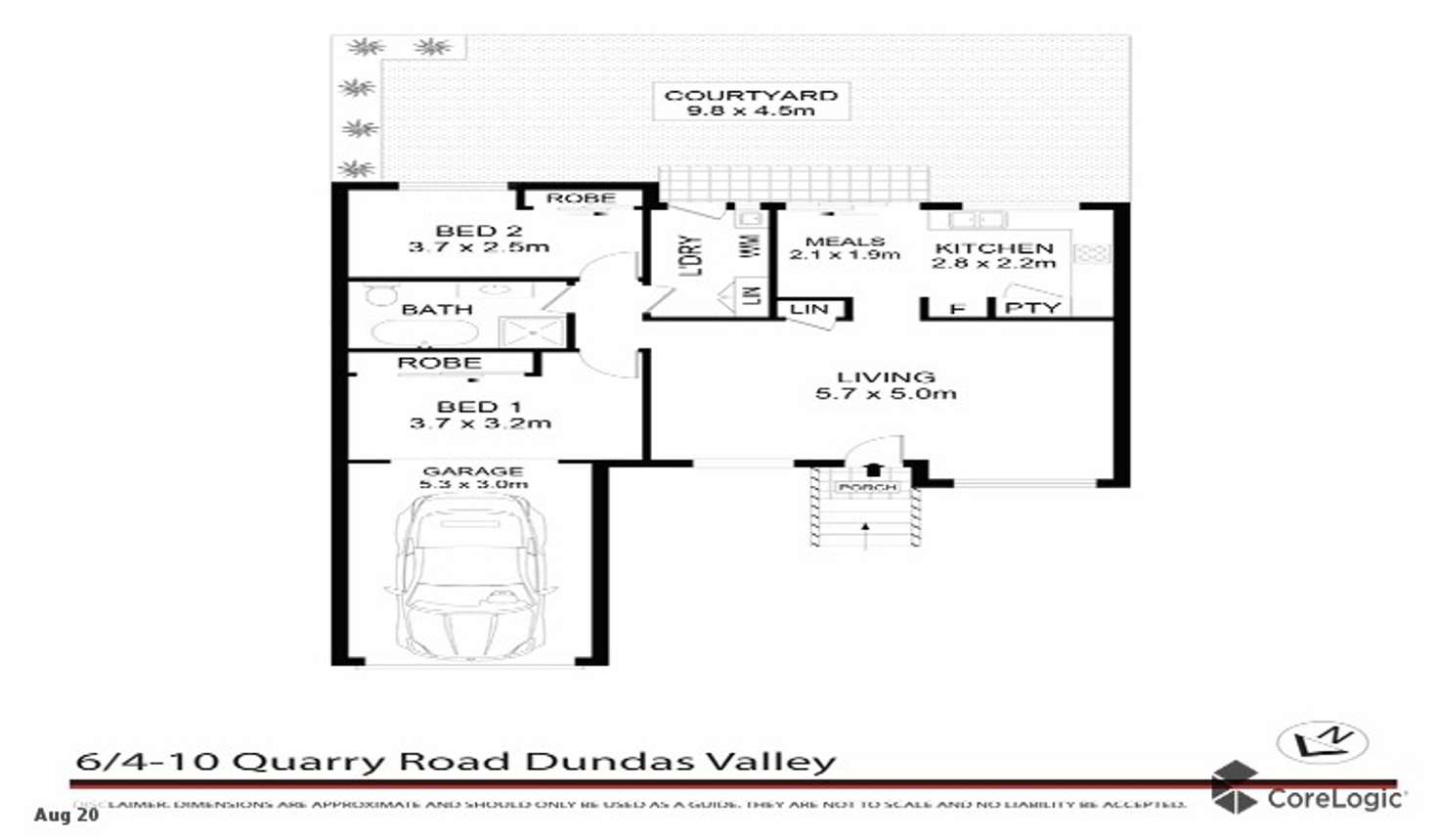 Floorplan of Homely villa listing, 6/4 Quarry Road, Dundas Valley NSW 2117