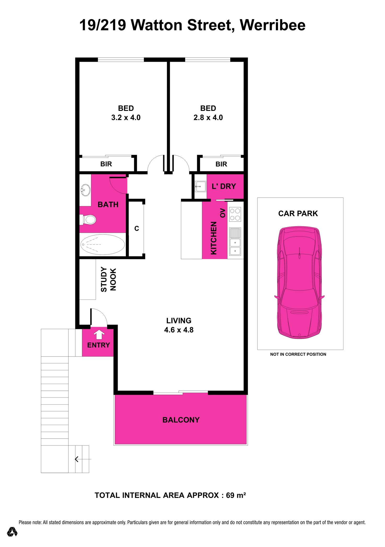 Floorplan of Homely unit listing, 19/219 Watton Street, Werribee VIC 3030