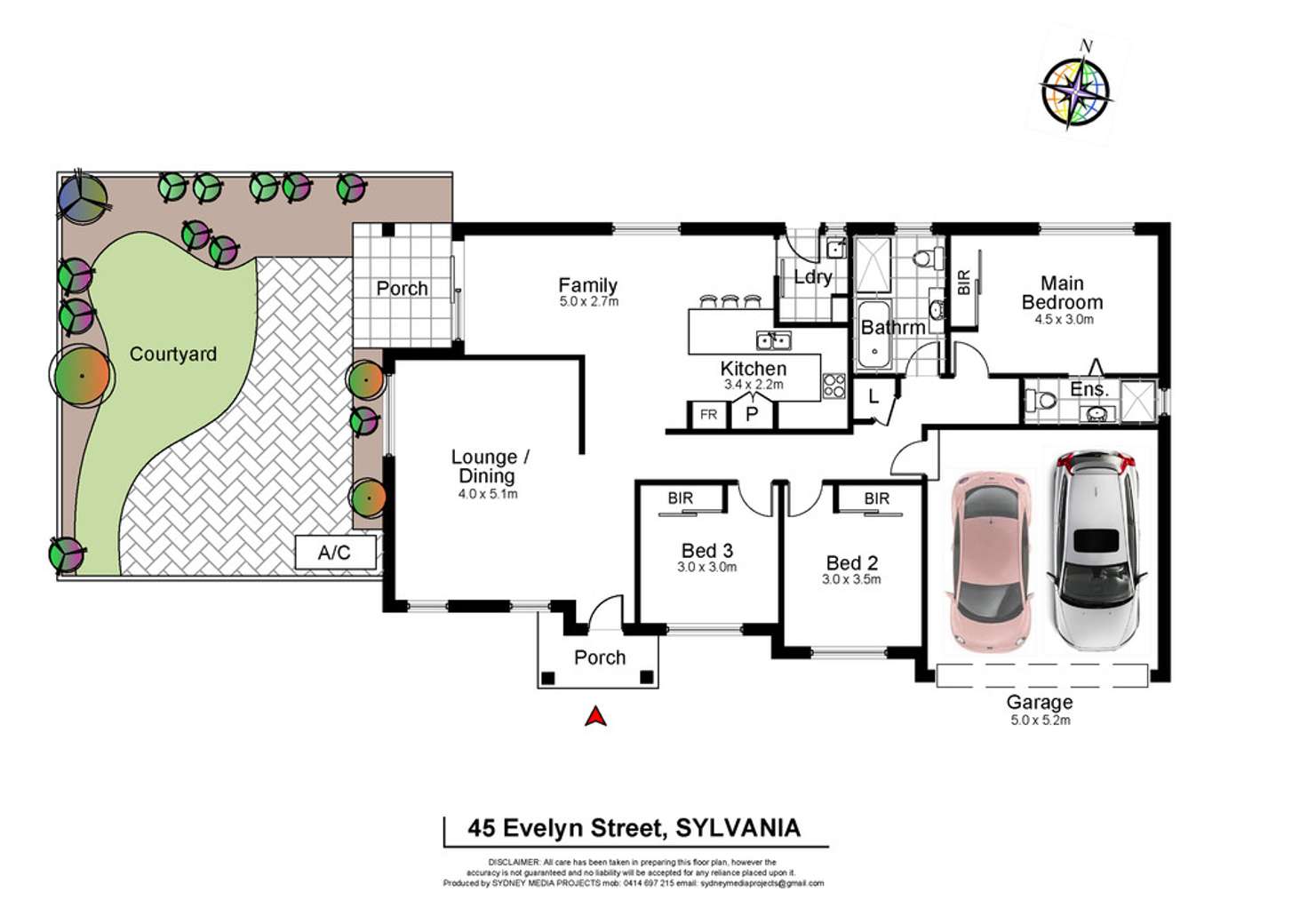 Floorplan of Homely house listing, 45 Evelyn Street, Sylvania NSW 2224