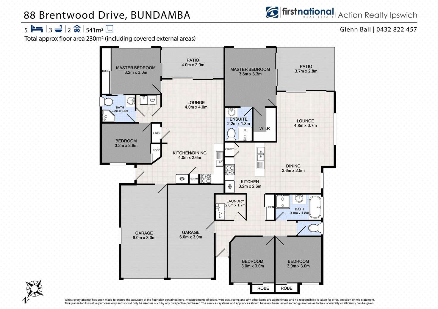 Floorplan of Homely house listing, 88 Brentwood Drive, Bundamba QLD 4304