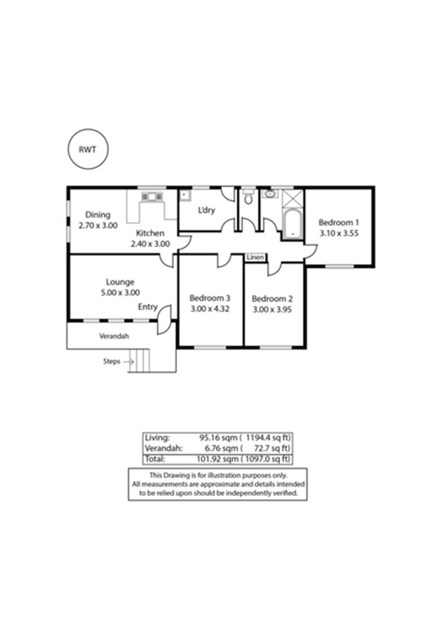 Floorplan of Homely house listing, 5 Perrin Street, Woodside SA 5244