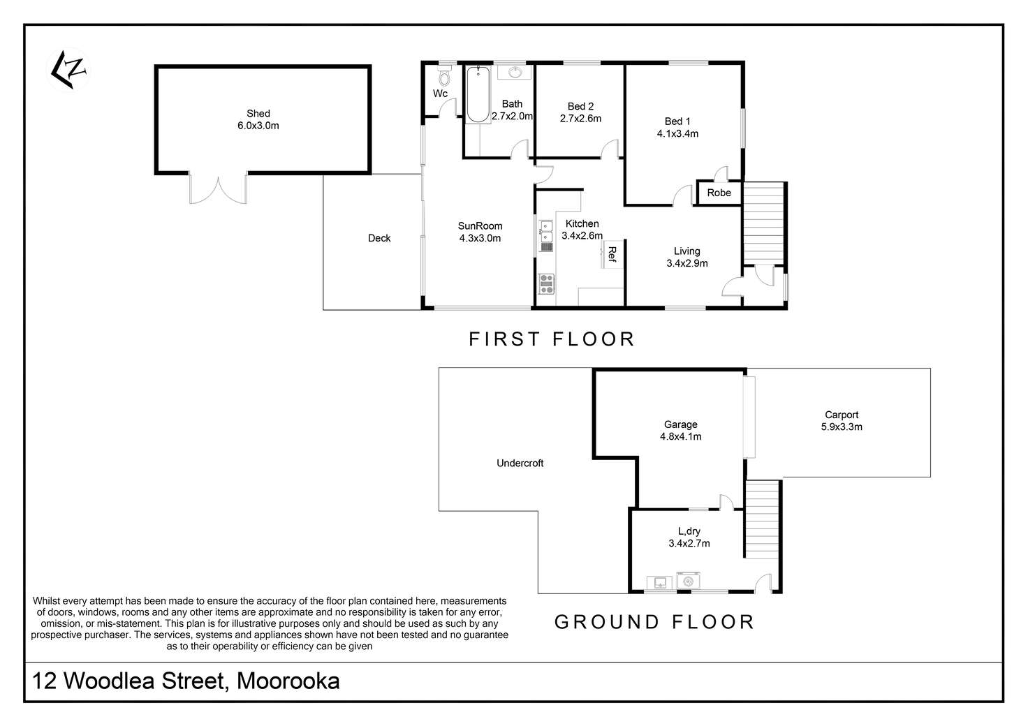 Floorplan of Homely house listing, 12 Woodlea St, Moorooka QLD 4105