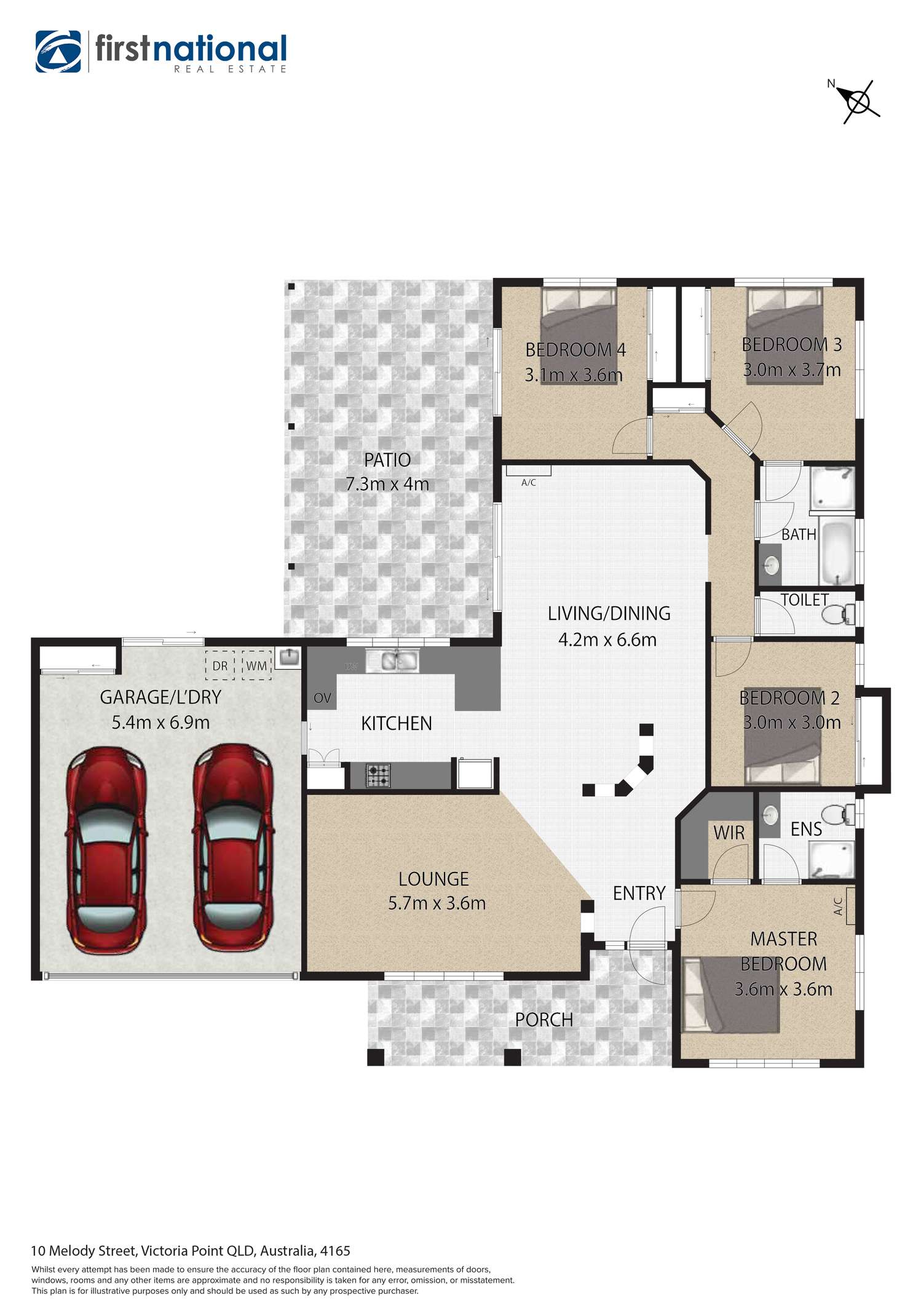 Floorplan of Homely house listing, 10 Melody Street, Victoria Point QLD 4165