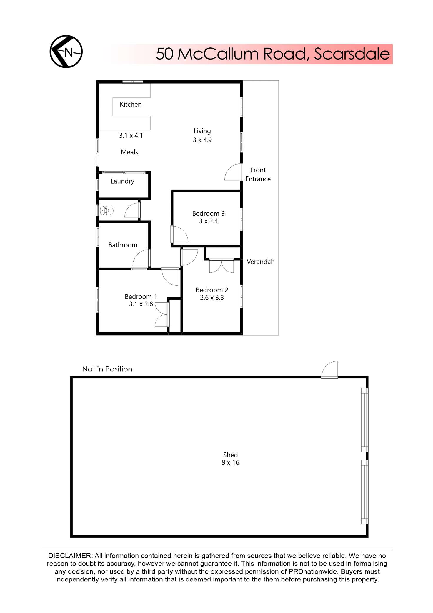 Floorplan of Homely house listing, 50 McCallum Road, Scarsdale VIC 3351