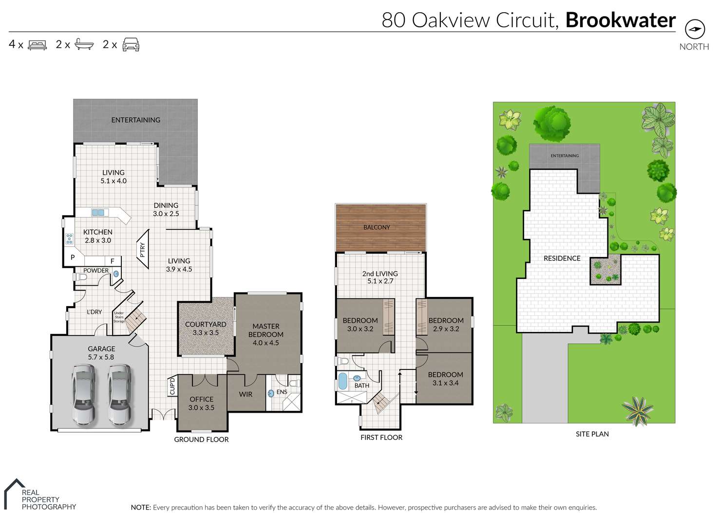 Floorplan of Homely house listing, 80 Oakview Circuit, Brookwater QLD 4300