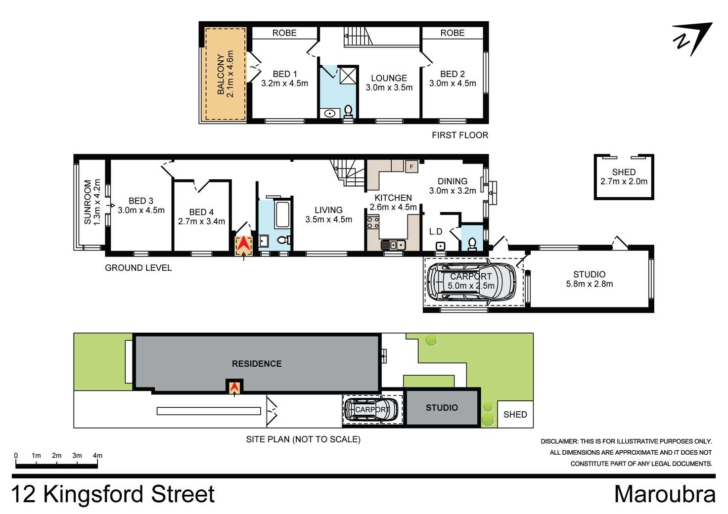 Floorplan of Homely house listing, 12 Kingsford Street, Maroubra NSW 2035